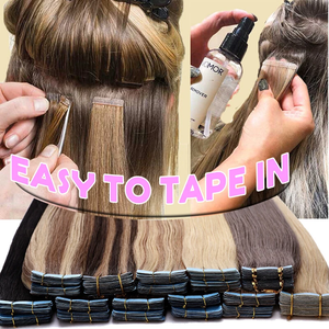 Extensioni per <span class=keywords><strong>capelli</strong></span> lunghi con nastro adesivo a doppia trama e punta spessa, 100% <span class=keywords><strong>capelli</strong></span> umani vergini brasiliani grezzi, da un singolo donatore, per tutti i colori - Product Image 2