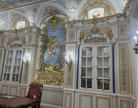 Moulage de corniche de couronne de plafond PU/plâtre avec Jade vert