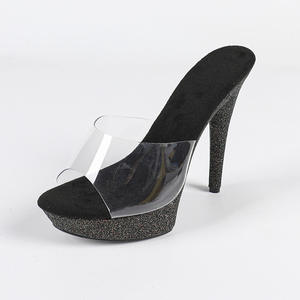 Sandales à talons hauts transparents en PVC, style européen et américain, imperméables, plateforme, pole dance, sexy, nouvelle collection été - Product Image 6