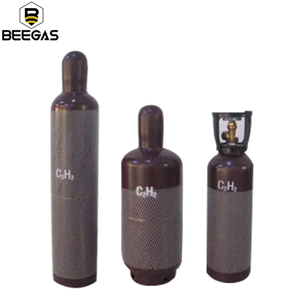 Cilindro de gás de acetileno 40l c2h2, preço de atacado, 25l-40l, 40bar