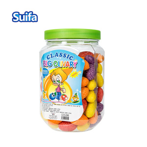 Profesional personalizado 7,5g Oliva forma de bola sabor afrutado de goma de mascar en <span class=keywords><strong>el</strong></span> frasco para fiesta - Product Image 1