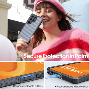 <span class=keywords><strong>2025</strong></span> Sang Trọng Matte Mờ Sóng TPU + PC Armor Thiết Kế Điện Thoại Chống Sốc Trường Hợp Đối Với Cho S24/S25 Siêu S20-S23 - Product Image 3