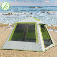 Tente gonflable en tissu Oxford imperméable, installation automatique, une chambre, 195x195x140 cm, abri familial pour le camping quatre saisons