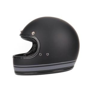 Casque de moto certifié DOT et CE, casque intégral rétro en composite de fibre de verre - Product Image 5