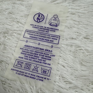 ملصقات ملابس مخصصة صديقة للبيئة عالية الكثافة من البلاستيك <span class=keywords><strong>PVC</strong></span> للطباعة على القمصان والملابس الداخلية وملابس السباحة وعلامات العناية بالغسيل - Product Image 5