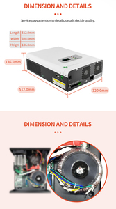 Changzhi 6400W 8KVA <span class=keywords><strong>48V</strong></span> netz unabhängiger Solar wechsel richter | LCD-Anzeige | Einzel ausgang | Eingebauter MPPT-Laderegler | Reine Sinus welle - Product Image 4