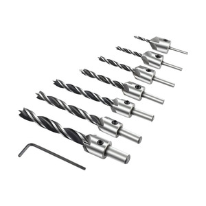 7 Cái Vòng Shank <span class=keywords><strong>5</strong></span> Sáo Gỗ Mũi Khoan Mũi Khoan Đặt Cho Vít Gỗ - Product Image 1