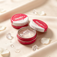 Mini boîte ronde en métal 20g pour crème visage gelée cristalline, pot cosmétique vide, boîte de rangement portable pour baume à lèvres et hydratant