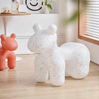 Chaise en plastique mignonne en forme de cheval, tabouret pour enfants en forme de poney, chaise animale durable en HDPE pour crèche et salle de jeux