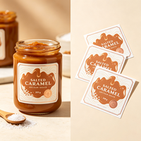 Étiquettes adhésives TEDDY pour solutions d'étiquetage, résistantes à l'huile, écologiques, pour bouteilles de confiture de cerises, emballages alimentaires
