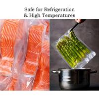 Sacs sous vide transparents thermoscellables, imprimés en héliogravure, résistants à l'humidité, pour la protection de la fraîcheur des fruits de mer, des nouilles et des aliments