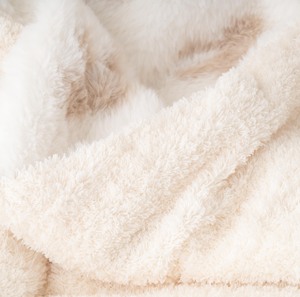 Couverture réversible en fausse fourrure de lapin, impression 3D en relief, double couche, douce et luxueuse, avec bordure à pompons, pour la maison ou comme cadeau – Fournisseur OEM/ODM - Product Image 4