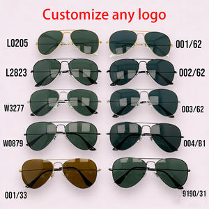 Lunettes de soleil pilote UV400 les plus vendues 2026 - Lunettes de soleil de créateur classiques en métal à verres dégradés - Product Image 3