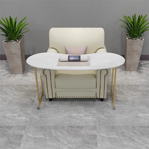 Table de manucure portable monocouche de style japonais avec roulettes, station de nail art moderne et minimaliste à poser sur le canapé - Product Image 1