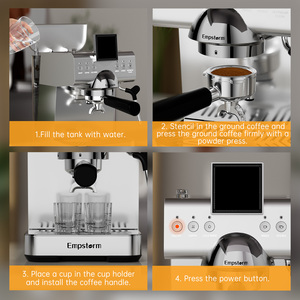 Cafetera Empstorm Barista CB2 Eléctrica 110-120V Semiautomática para Café Frío y Espresso Manual con Enchufe Estadounidense - Product Image 4