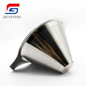 Cốc Có Thể Tháo Rời Tái Sử Dụng Bằng Thép Không Gỉ Giá Để Cà Phê Nhỏ Giọt Màn Hình Đổ Cà Phê Hình Nón Bộ Lọc Cà Phê - Product Image 5