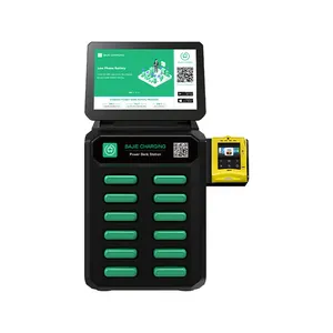 Vendita calda stazione di noleggio a 12 slot senza schermo con distributore automatico di power bank con condivisione POS