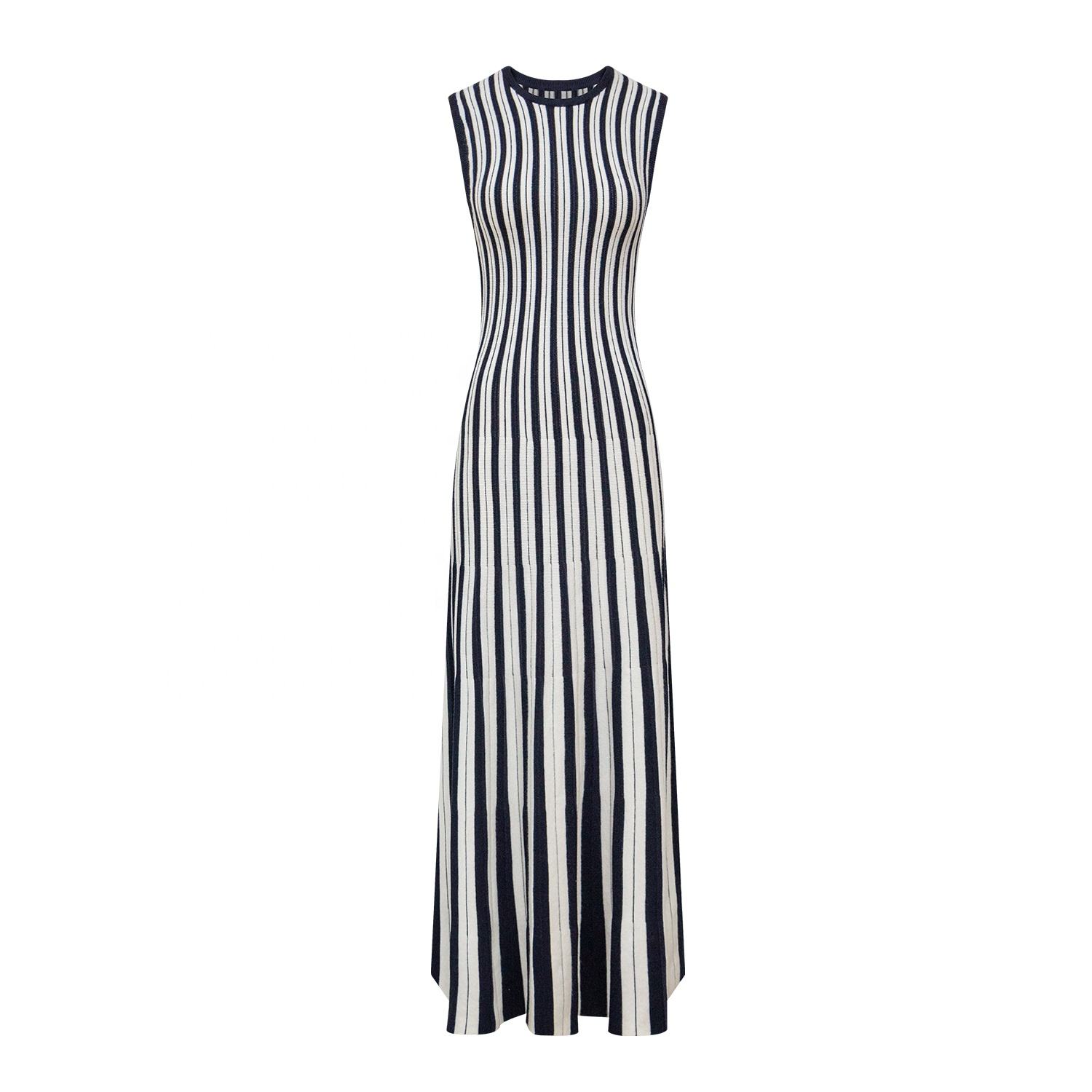 Black and White Striped Dress 2025 Elegant A-Line Mini