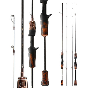 Caña de pescar de acción ultrarrápida de fibra de carbono con punta suave y sólida para pesca con señuelos en aguas dulces. - Product Image 5