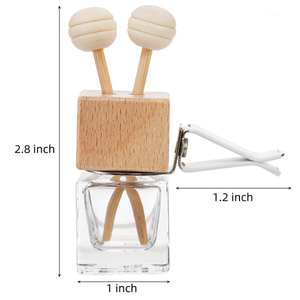 <strong>Car</strong> <strong>Diffuser</strong> Bottles Empty 8ml Square Essential Oil <strong>Diffuser</strong> Bottle with Vent <strong>Clip</strong> - Product Image 3