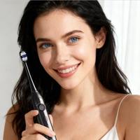 Brosse à dents électrique sonique portable longue durée avec 45 jours d'autonomie, bouton rotatif, pour les voyages, nettoyage buccal personnel