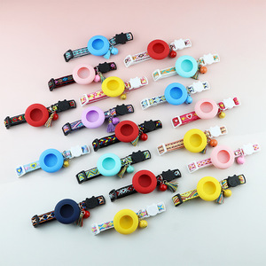 Funda de PU Safety Breakaway <span class=keywords><strong>Collar</strong></span> de gato ajustable con funda de Airtag y nailon reflectante, para Airtag - Product Image 1