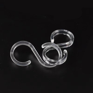 <b>S</b> Plastic <b>Hook</b> 25mm30mm Crystal Clear Injection Molded For Hydroponic Use - Product Image 1