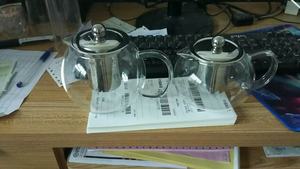 Teiera in vetro borosilicato da 600ml a prova di calore infusore in vetro trasparente <span class=keywords><strong>per</strong></span> birra a base di erbe caffè in foglie sciolte con infusore in acciaio inossidabile - Product Image 5