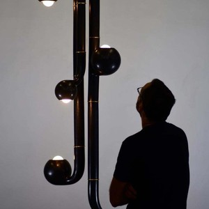 Lámpara de araña ovalada moderna con luz LED, decoración para el hogar, lámpara colgante de un solo cabezal para sala de estar, dormitorio, iluminación de techo - Product Image 4
