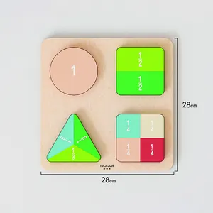 2024 Montessori Early Education Wooden Toys for Children DIY Style with Geometric Shape STEM Features Unique Educational Value
