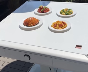 Portable Luxury <b>Folding</b> Mahjong <b>Table</b> Silent Ultra Thin Dual Use Dining Game Automatic Machine Silent Operation Provides a Quiet - Product Image 4