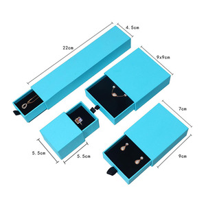 Caja de Papel para Joyería, Caja de Papel al por Mayor con Logotipo Impreso Personalizado, Caja de Papel Roja con Cajón para Regalo - Product Image 5