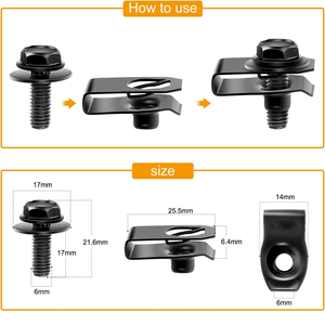 Tuercas de Rueda para Auto, Rosca Métrica Gruesa, Recubrimiento de Zinc Negro, Tornillos Hexagonales de Acero, Fijaciones Automotrices para Reparación y Reemplazo - Product Image 4