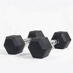 Haltères de 5 <span class=keywords><strong>kg</strong></span>, enduit de caoutchouc, graisse, gymnastique, fitness - Product Image 6