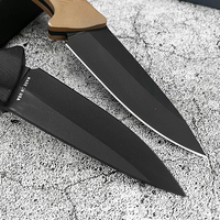 TF24 Taktisches Outdoor-Camping-Messer mit Hoher Härte 9Cr13Mov Klinge für Wildnis-Jagd Selbstverteidigung Mehrzweck-EDC-Messer
