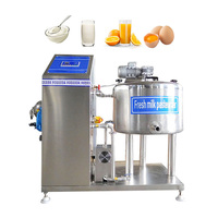 Système de production de lait pasteurisé Mini usine 100l Stérilisateur de lait frais Pasteurisateur 120l et machine de refroidissement