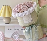 Vente en gros de papier d'emballage de fleurs DIY, Bouquet de papier