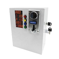 Caja de control de temporizador programable multifunción para silla de masaje, lavadora y otros dispositivos, operada con monedas, blanca