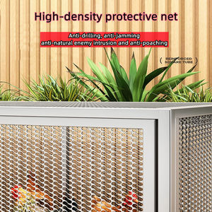 Voliera di Lusso Grande in Rete Metallica per Casa a Tinta Unita con Chiusura a Scatto per Piccioni Quaglie Anatre Conigli Pappagalli Polli - Novità - Product Image 4