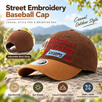 Casquette de baseball personnalisée style coréen, broderie lettre sportive, motif léopard, unisexe, streetwear, chapeau de soleil pour l'été, faible MOQ