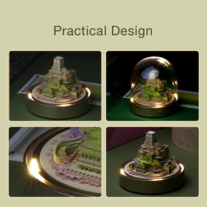 Toptan Yaratıcı El Yapımı 3D Kağıt Sanatı Yapışkanlı Not Dokunmatik Lamba 150g Göz Koruyucu Kağıt CE Sertifikalı Özelleştirilebilir Masa Dekoru - Product Image 4