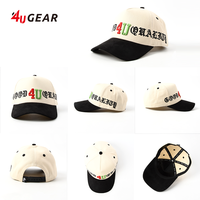 Topi olahraga jalanan Logo bordir huruf 3D dapat diatur uniseks 5 Panel topi bisbol tabir surya topi Snapback