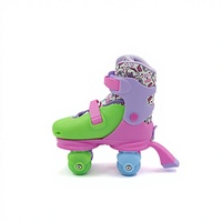 Patins à roulettes de vitesse lumineux en PU pour femmes, filles et enfants, pour l'entraînement sportif en extérieur en toute sécurité