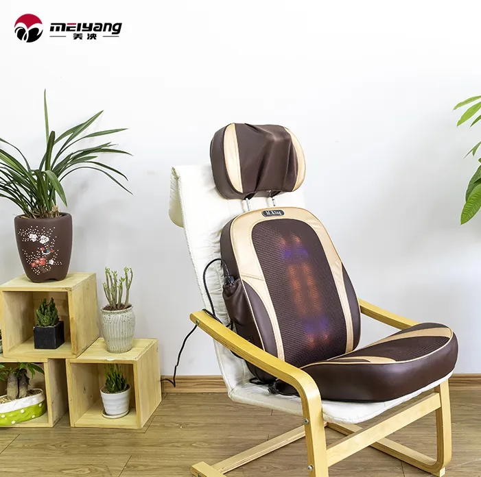 Cuscino della sedia di massaggio della casa dell'automobile del sedile di massaggio di Shiatsu di rotolamento della parte posteriore elettrica di vendita calda della fabbrica