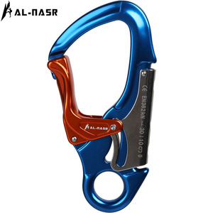 Al-Nasr Carabiner Aluminum Alloy Two-Stage Auto K-Lock Safety Hook For Climbing Rappelling Via Ferrata Caving High Altitude Work - Product Image 3
