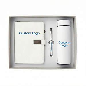 Wholesale Corporate Business Gift <b>Set</b> With Box Customized Leather A5 <b>Notebook</b> Insulated Bottle Pen <b>Set</b> Luxury Promotional Gifts - Product Image 1