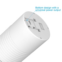 Prise de bureau escamotable 4EU avec chargeur sans fil 15W, multiprise intelligente USB Type-C pour bureau