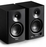 Enceinte de monitoring professionnelle Edifier MR4, système audio 2.0 pour ordinateur, téléviseur, bureau et salon, enceinte en bois