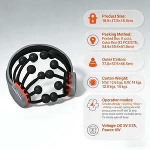 Großhandel Kopfmassagegerät mit 2000mAh Akku 5 Massagemodi Automatische Abschaltung <span class=keywords><strong>Ideal</strong></span> zur Stresslinderung und Schlafhilfe - Product Image 5