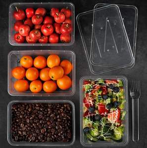 Wholesale clear <b>Lid</b> Polypropylene <b>Plastic</b> Takeout <b>Container</b> Disposable Takeaway Lunch <b>Food</b> <b>Containers</b> Boxes <b>with</b> <b>Lid</b> - Product Image 4